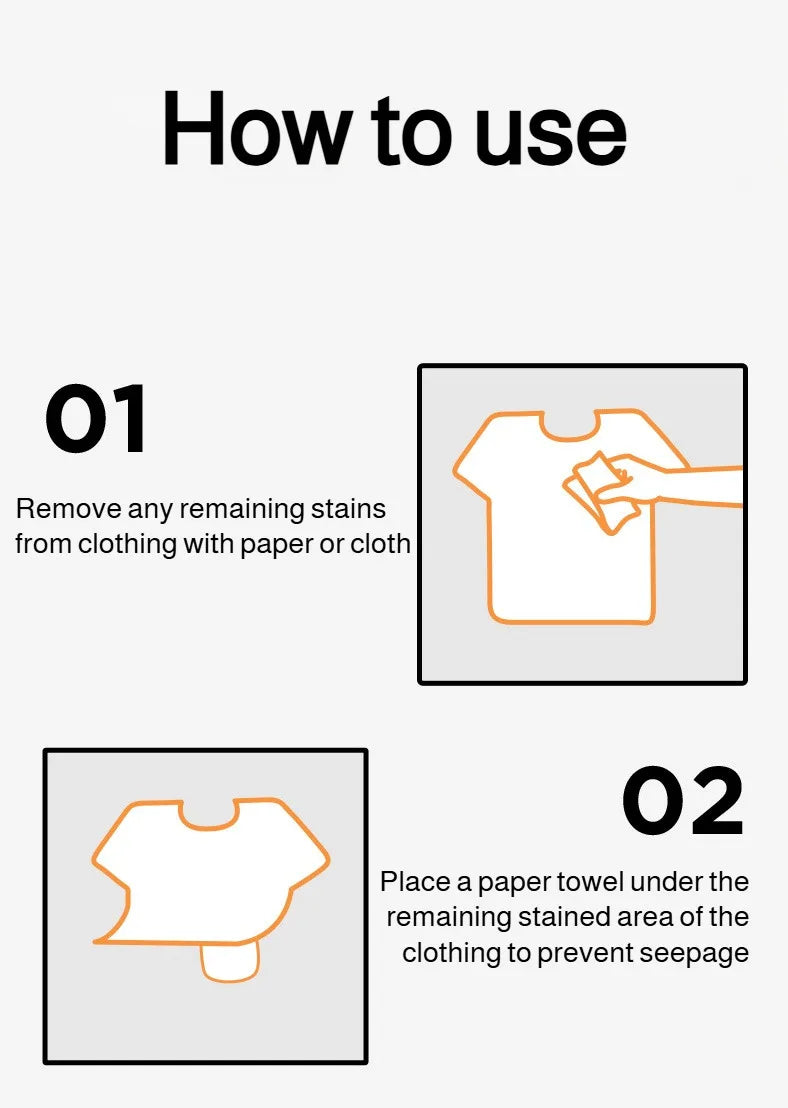 Portable stain remover Stain remover Food stains Daily use Instant stain removal nonwashable and nonmarking laundry detergent