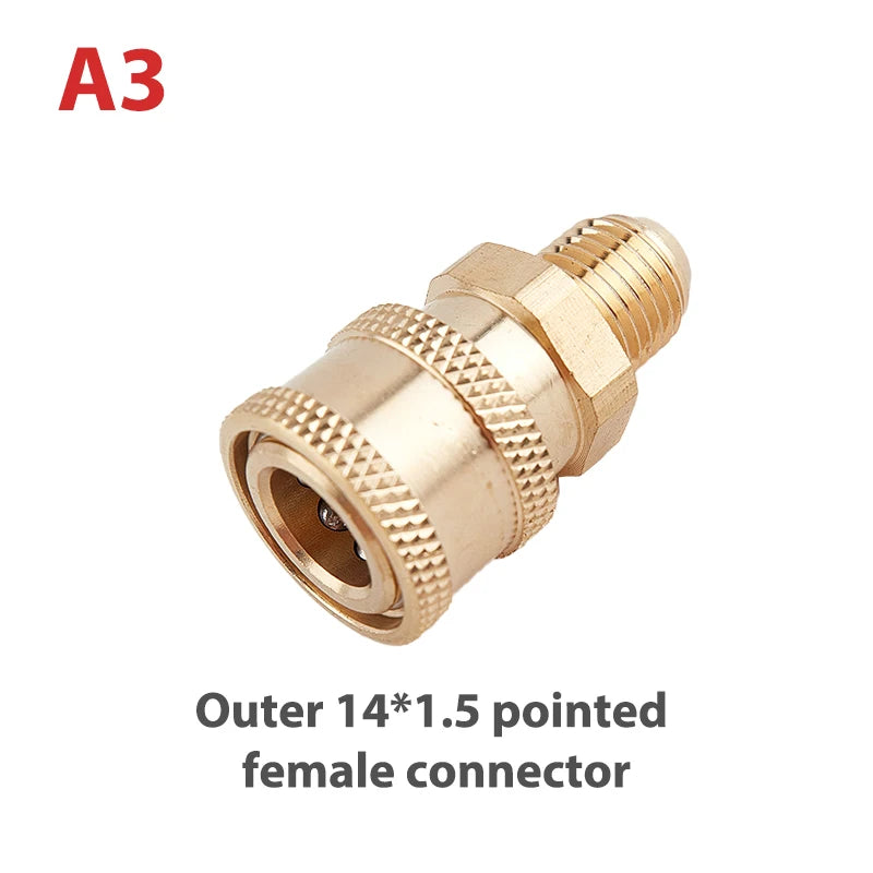 Złącze Mosiężne 1/4 Quick Coupling - Brass High Pressure Car Washer Adapter Water Gun Hydraulic