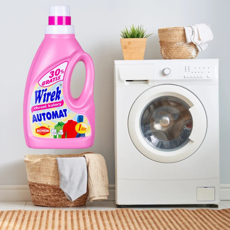 WIREK 1 L COLOR Laundry Liquid PROTECTS COLORS vending machine removes stains