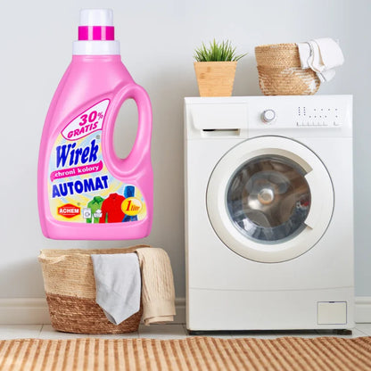 WIREK 1 L COLOR Laundry Liquid PROTECTS COLORS vending machine removes stains