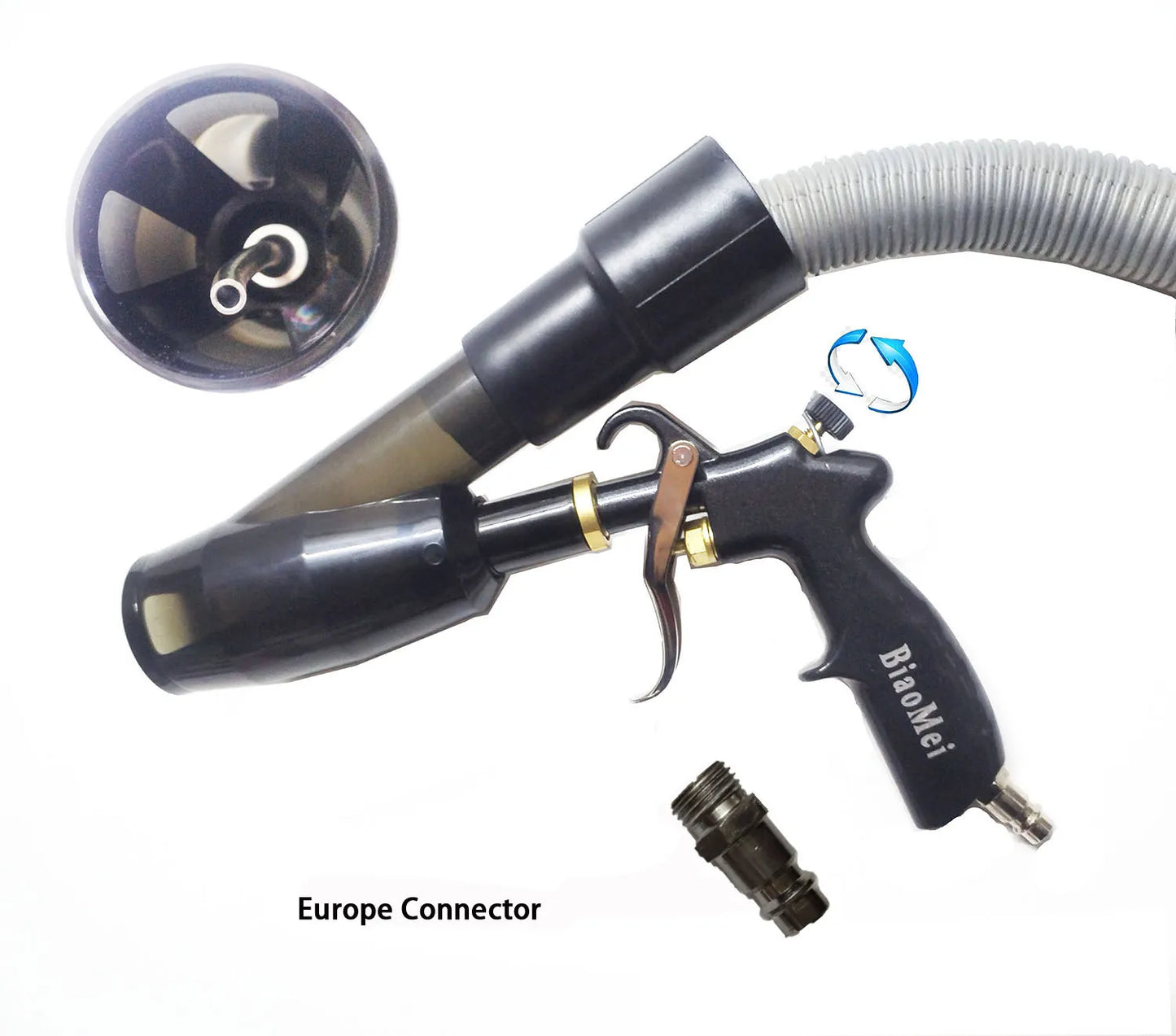 Pistolet Tornado Gun Detailing - Car Interior Air Blow Vacuum Gun Cleaning Tornador Blasts Dirt Dust