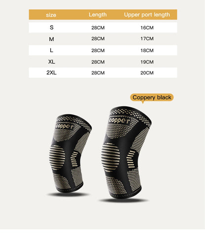 Opaska na Kolano z Miedzią - Stabilizator Kolana Kompresyjny na Ból Stawów i Artretyzm