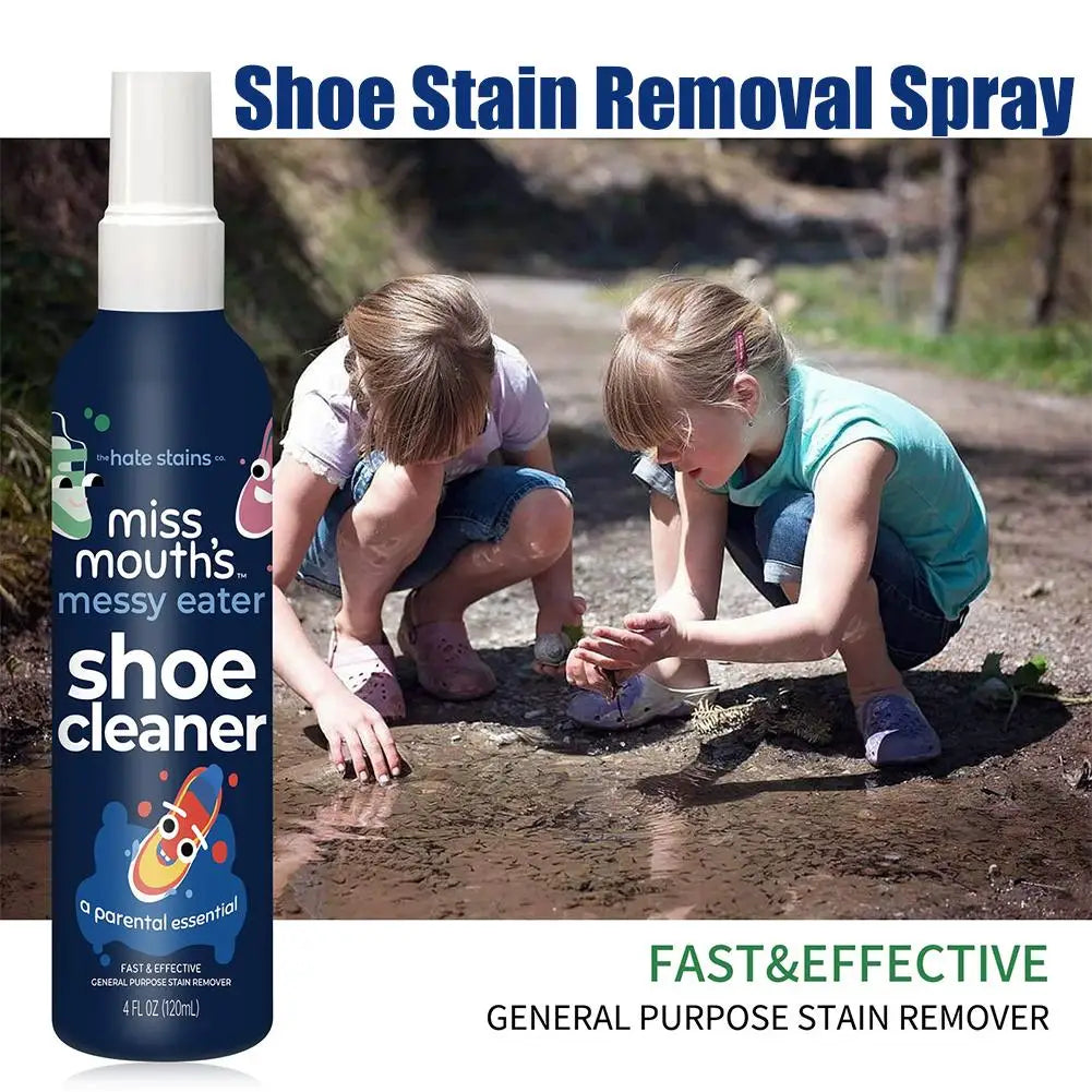 100ML Clothes Stain Remover Liquid Detergent 120ML Shoe Cleaning Spray Removes Stains And Mildew Fabric Cleaning Solution Non-To