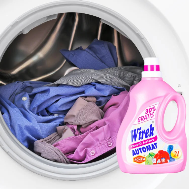 2 L COLOR Laundry Liquid WIREK PROTECTS COLORS Vending machine pink