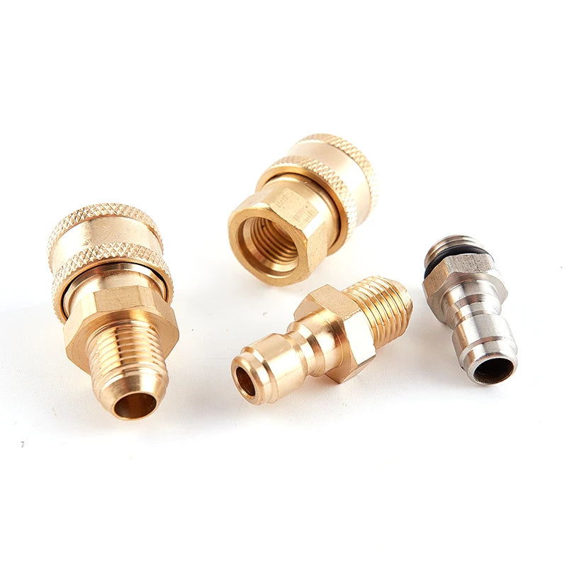 Złącze Mosiężne 1/4 Quick Coupling - Brass High Pressure Car Washer Adapter Water Gun Hydraulic