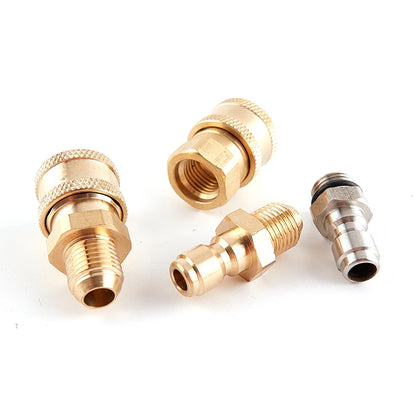 Złącze Mosiężne 1/4 Quick Coupling - Brass High Pressure Car Washer Adapter Water Gun Hydraulic