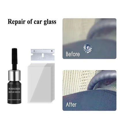 Zestaw Naprawy Szyby Samochodowej - Usuwanie Rys Pęknięć Car Windshield Repair Kit