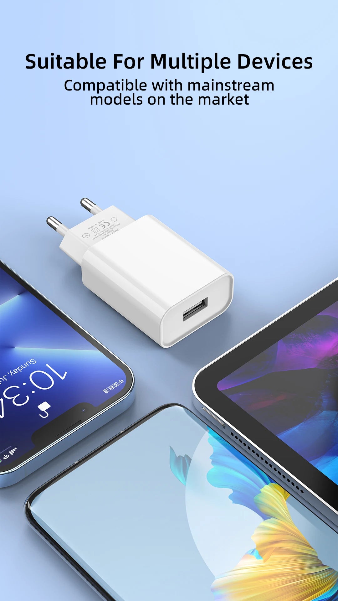 Ładowarka Sieciowa USB 15W Fast Charge - Szybkie Ładowanie iPhone Samsung