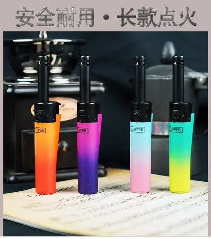 Zapalniczka CLIPPER z Młynkiem - Metalowa Gazowa Wielokrotnego Użytku