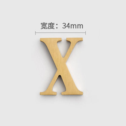 Mosiężne Numery Domowe i Litery - Samoprzylepne Znaki Ścienne 0-9 A-Z Złote