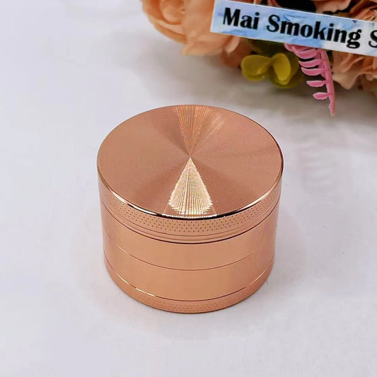 Metalowy Młynek do Ziół i Przypraw 4-Warstwowy - Ręczny Grinder 40/50mm ze Stopu Cynku