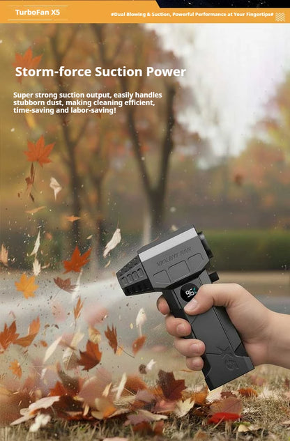 Dmuchawa 990000RPM Turbo - Powerful Air Blower Brushless Motor 198km/h Display Vacuum Kit