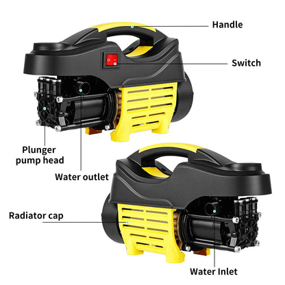 Myjka Ciśnieniowa 4800W 200Bar - Profesjonalna Przenośna Myjnia Samochodowa