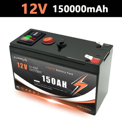 Bateria LiFePO4 12V 150Ah Litowa - 4000+ Cykli do Paneli Solarnych UPS Kajaków