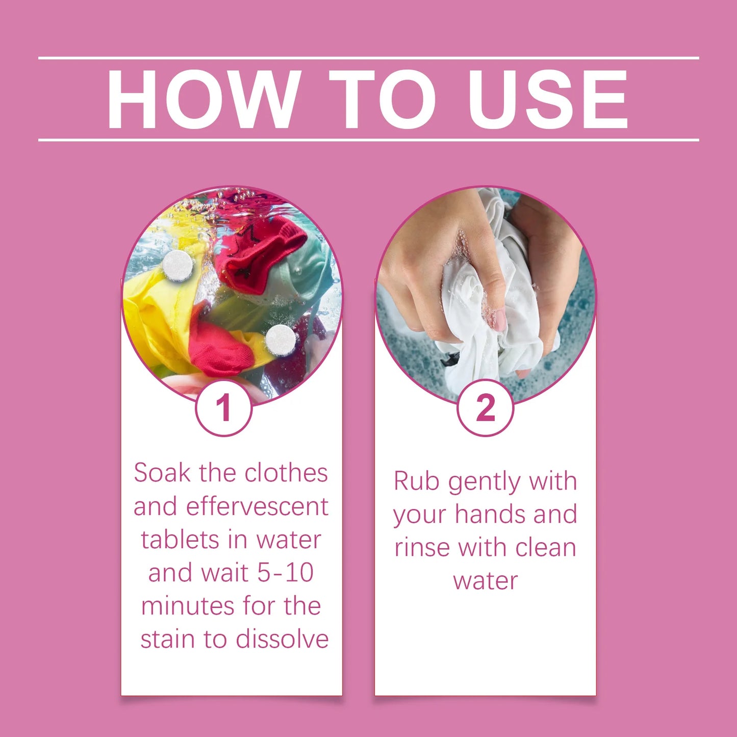 Jakehoe Clothing Stain Remover Effervescent Tablets for Household Clothing Stain Remover, Fragrance Retention, and Cleaning