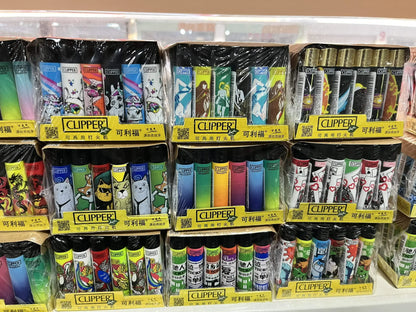 Zapalniczka CLIPPER z Młynkiem - Metalowa Gazowa Wielokrotnego Użytku