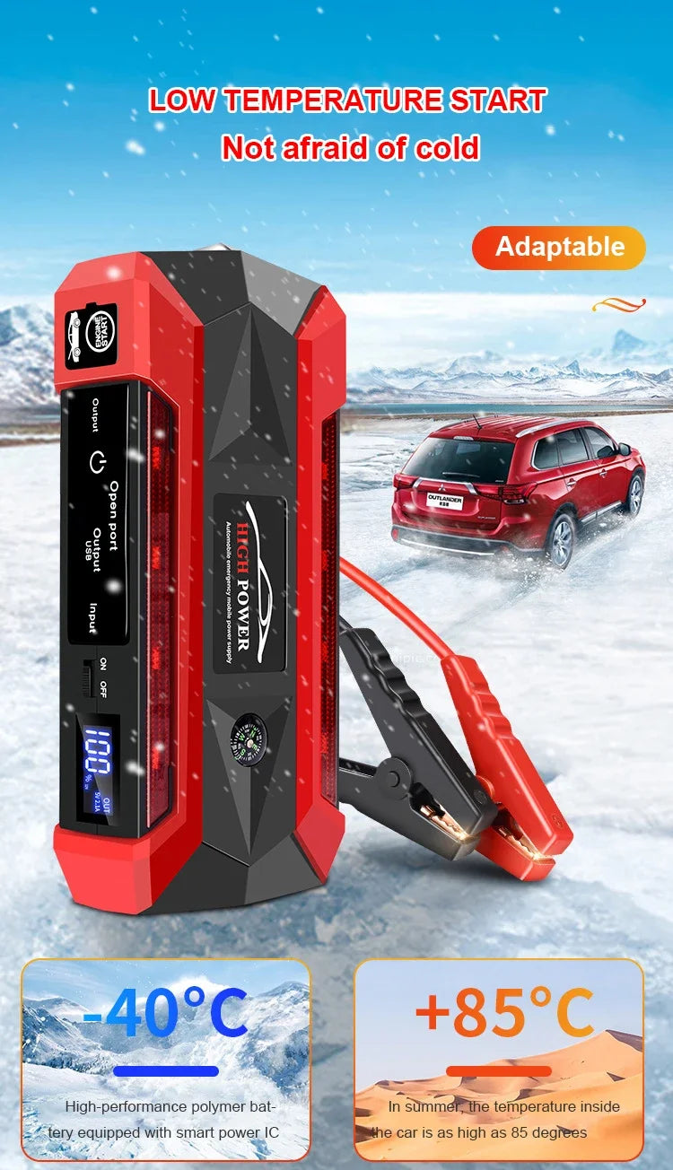 Rozrusznik 30000mAh Przenośny - Jump Starter 12V Benzyna Diesel Powerbank Awaryjny