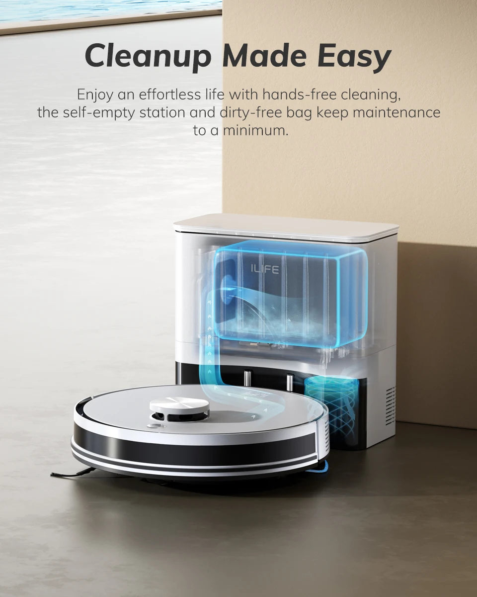 Robot Sprzątający ILIFE A30 PRO - 5000Pa Mop Odkurzacz Samoopróżniający 60 Dni