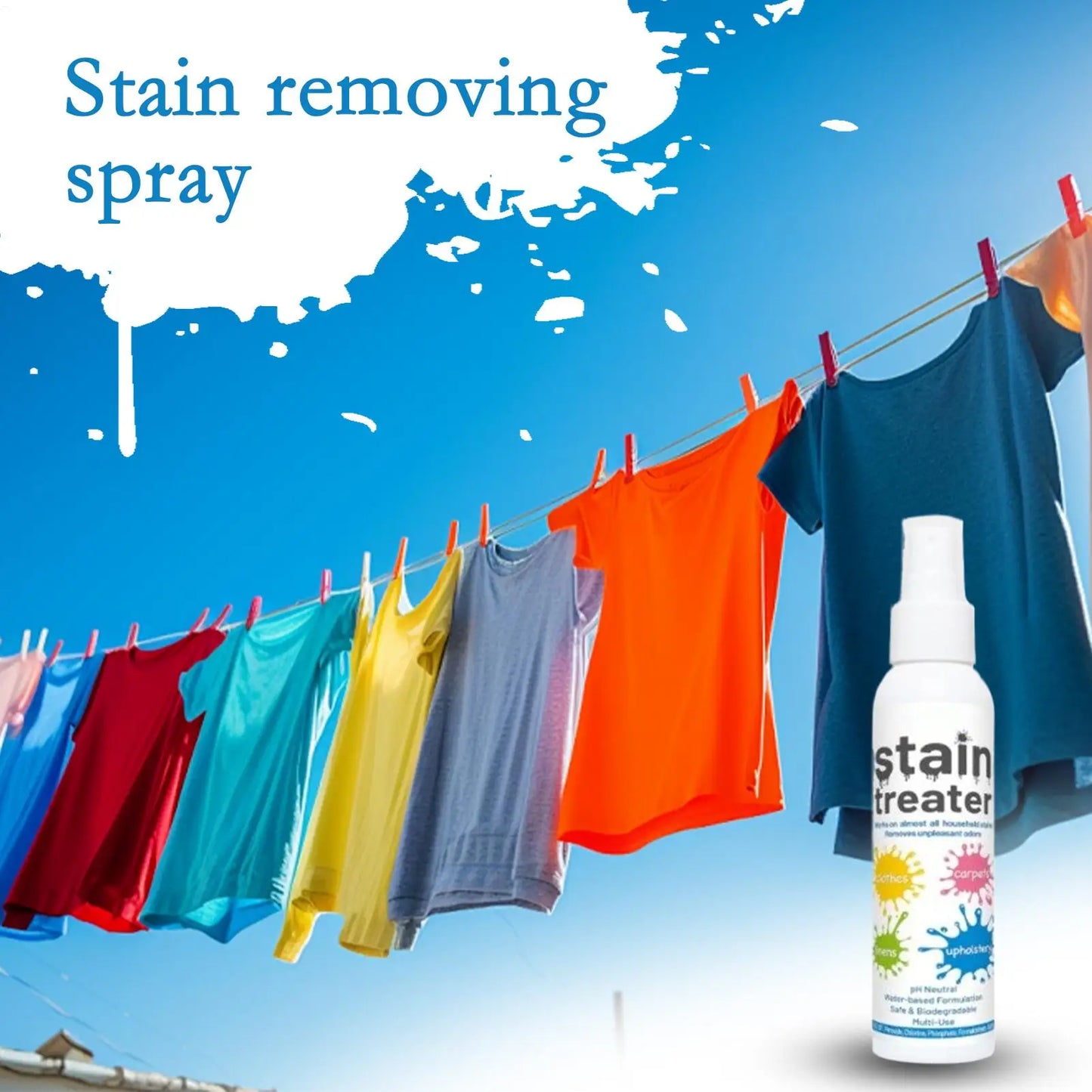 Laundry Spray Stain Removal Stain Remover Laundry Spray for Clothes 120ml Fabric Stubborn Grease Oil Cleaner for Travel Home