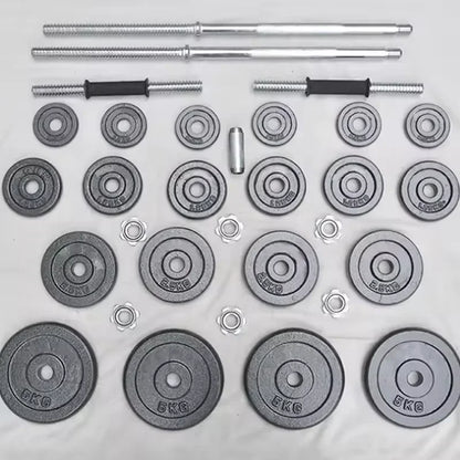 Żeliwne Hantle 10-30kg - Zestaw Hantli i Sztangi do Siłowni Domowej z Pudełkiem