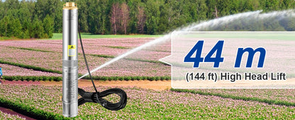 Pompa Głębinowa SucceBuy 370W/550W/750W/1100W - Stal Nierdzewna Deep Well Submersible